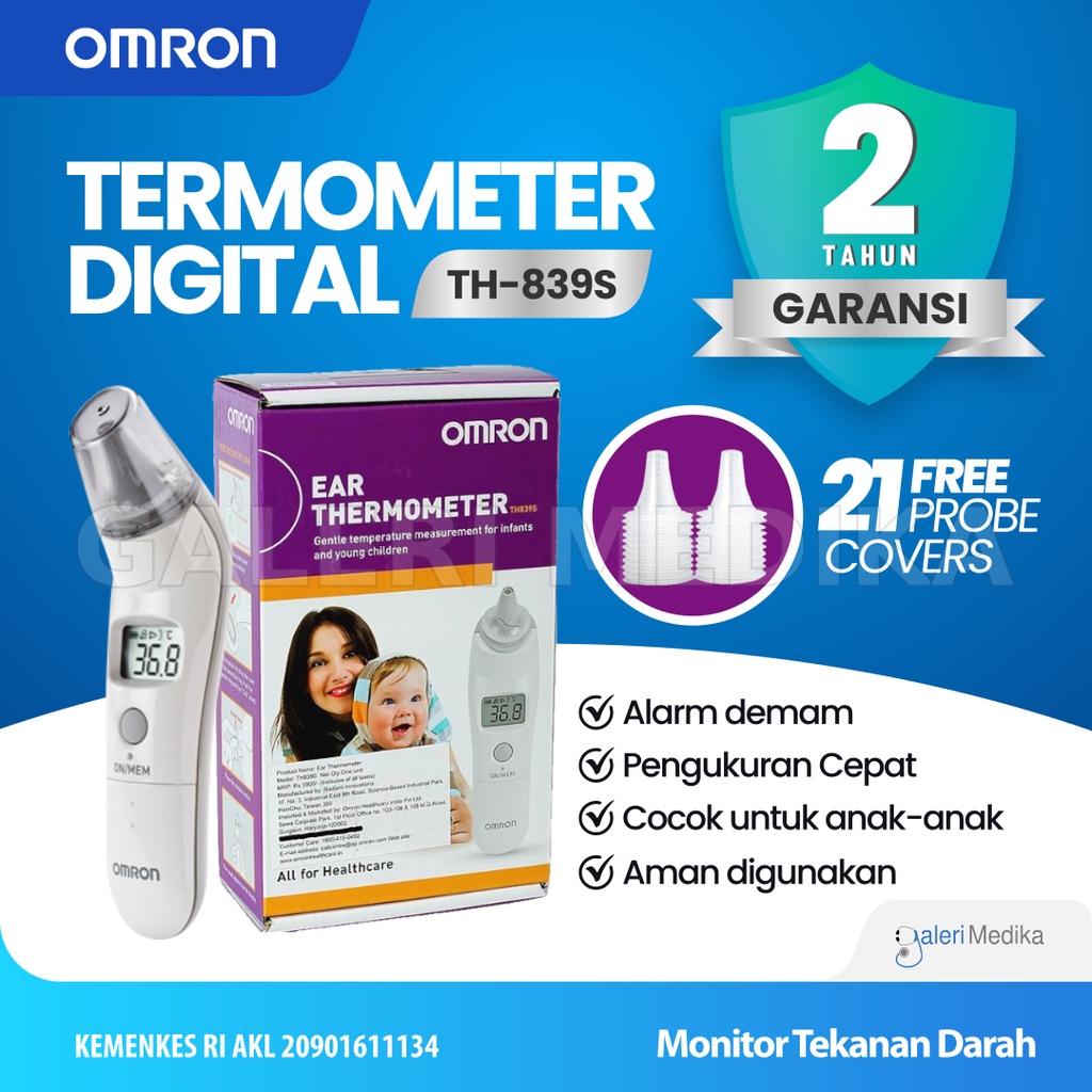 Omron TH-839S / TH839S / TH 839 S - Termometer Digital Telinga