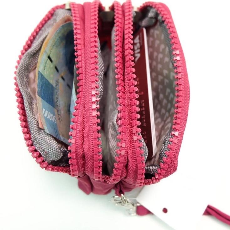 HR.67 ‑ FS Dompet koin kipling kecil 3 sleting import 159