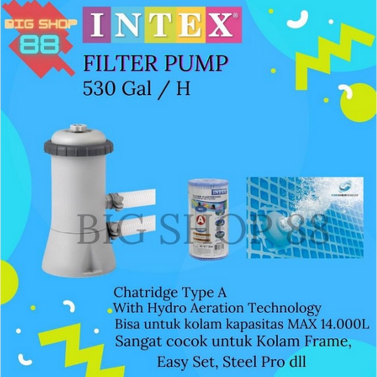 Intex 28604 Pompa Filter Kolam KRYSTAL CLEAR NEW  ORIGINAL 100%