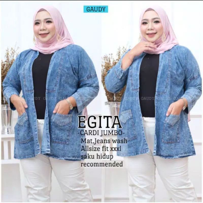 KARDIGAN JEANS JUMBO