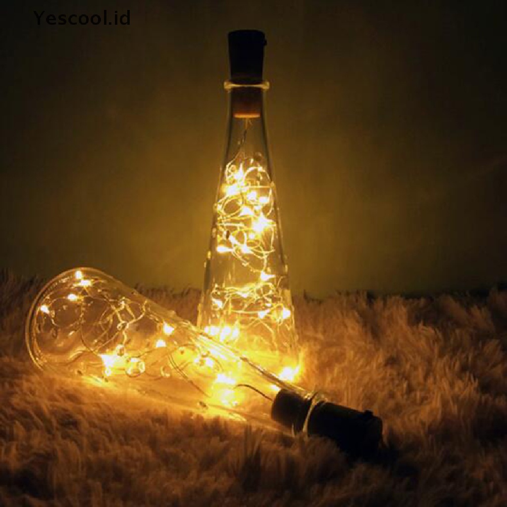 (Yescool) Lampu String LED Panjang 1m / 2m Untuk Dekorasi Pesta Natal