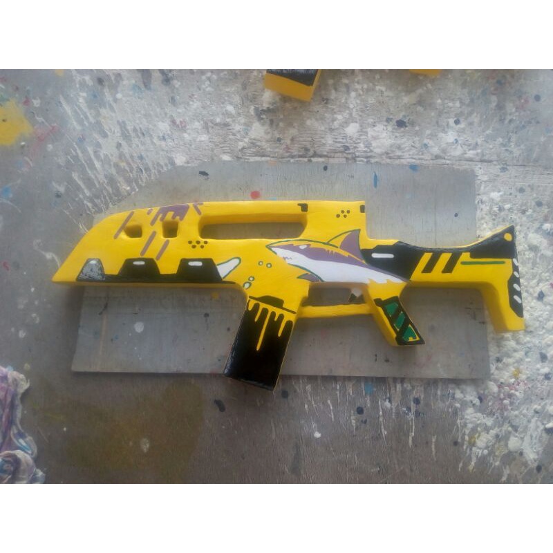 Senjata mainan anak skin ff Hiu