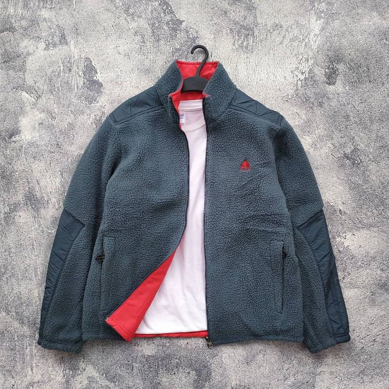 nike acg fleece jacket reversible