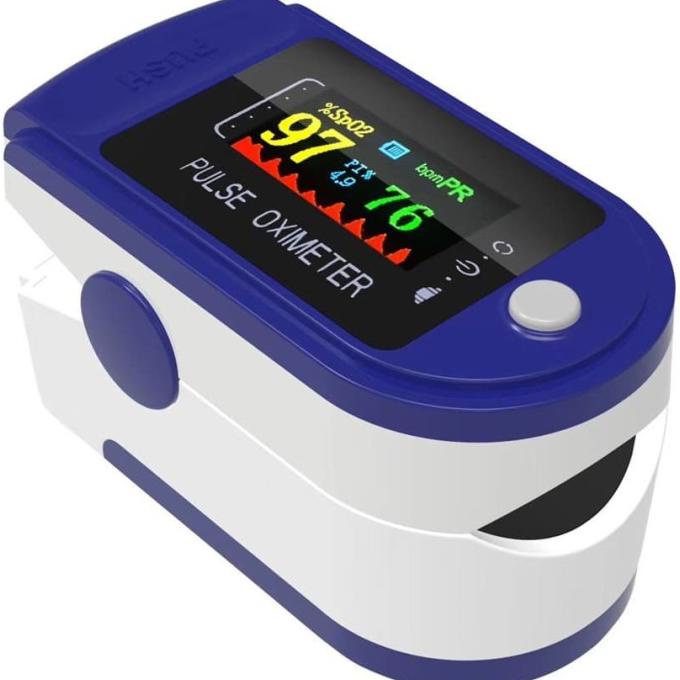 ( BISA COD ) Fingertip pulse oxymeter Fingertip oximeter SpO2 LCD Full Colour LK88 TERBAIK [Kode