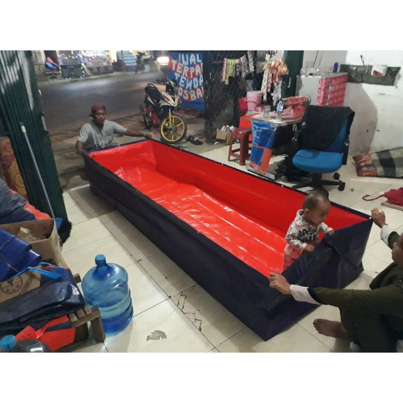 terpal kolam ikan TYPE A5 ukuran (300×100×50)