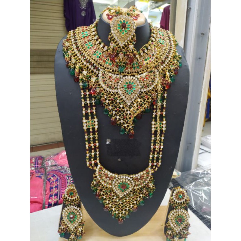 kalung india bridal set / bollywood / kalung pernikahan / sarung india