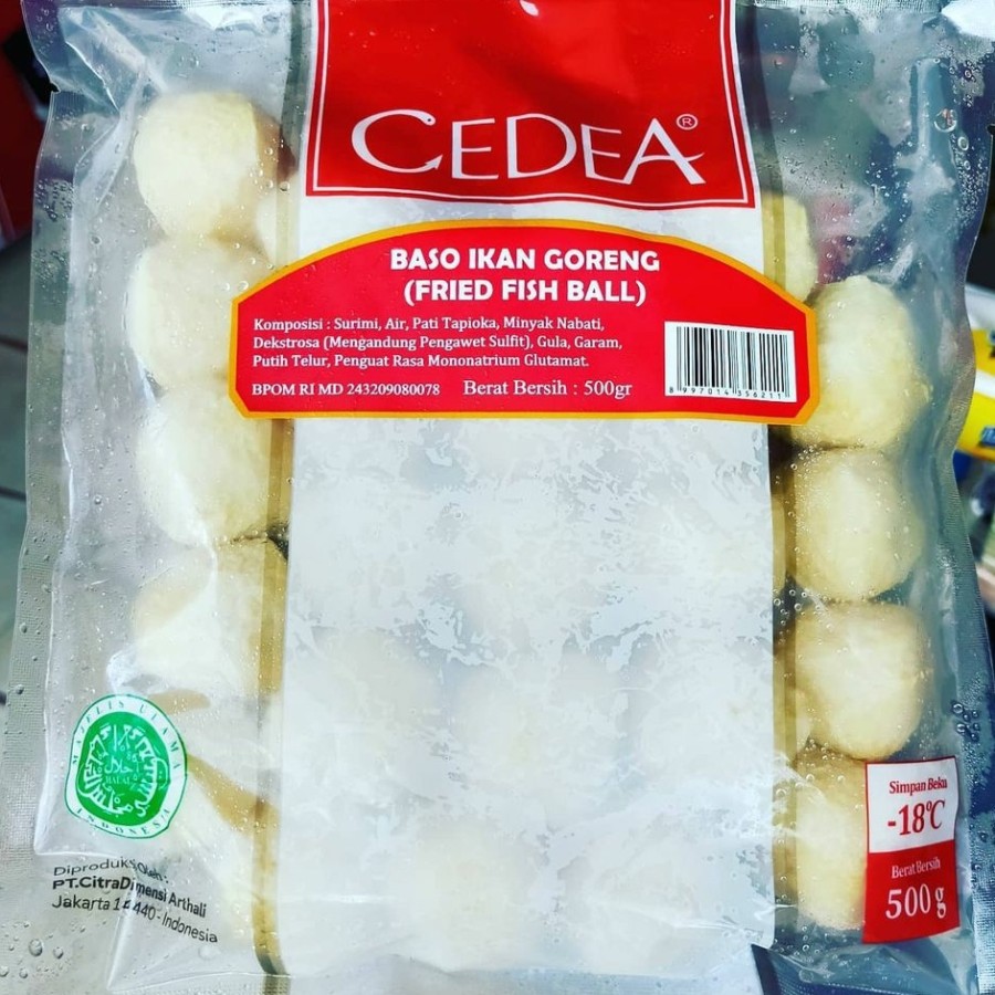 

Cedea Fried Fish Ball (bakso ikan goreng) 500gr