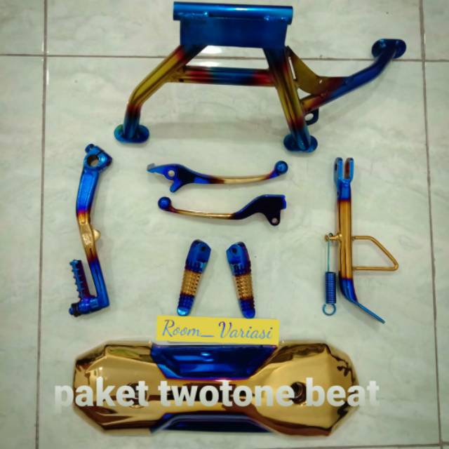 PAKETAN VARIASI TWOTONE 6 ITEM UNTUK HONDA BEAT KARBU BEAT LAMA VARIO 110