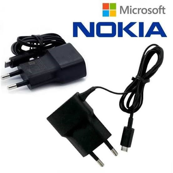 Charger Nokia Kecil N95 N70 15E Jarum Lobang kecil / LUMIA MICRO USB AC-20E Original