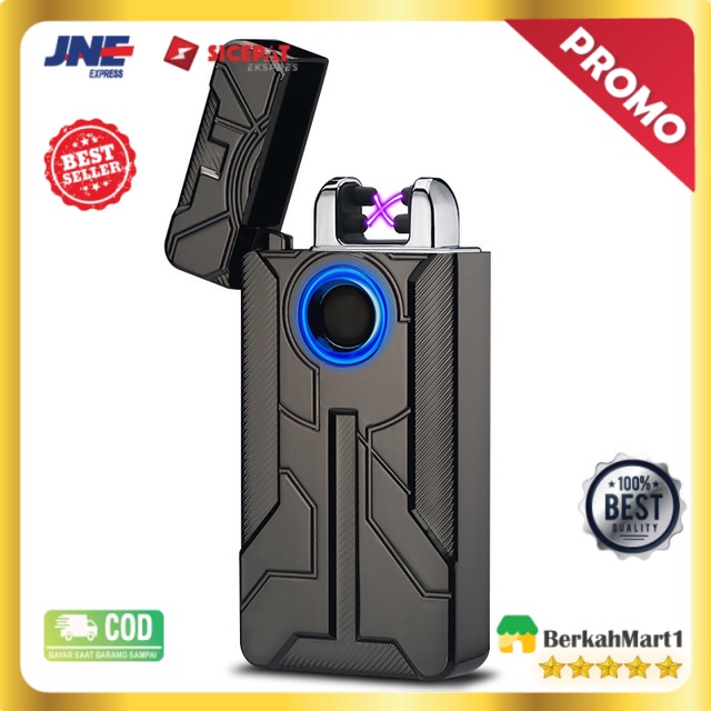 Korek Api Elektrik Iron Man Touch Pulse Plasma USB Lighter - HY-7030