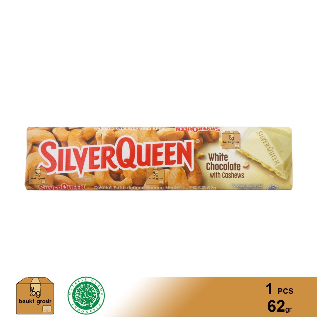 

Silver Queen White Coklat Putih Isi Kacang Mete Harga Grosir Lebih Murah - 62gr