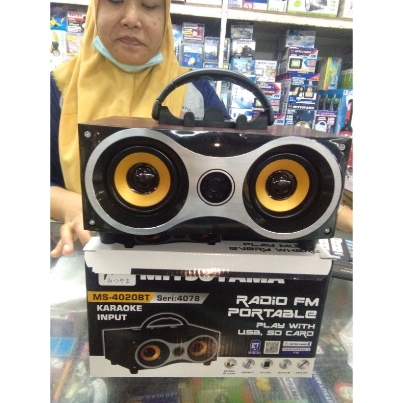 Speaker Bluethoot mitsuyama Mata elang Suara bass