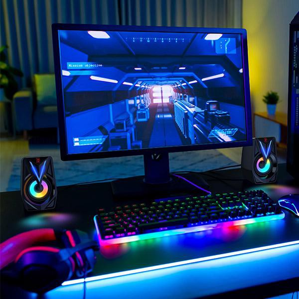 SPEAKER FLECO F07 KOMPUTER MINI SOUND &amp; SPEAKER KOMPUTER GAMEN GS1 &amp; GS5 MULTIMEDIA SPEAKER