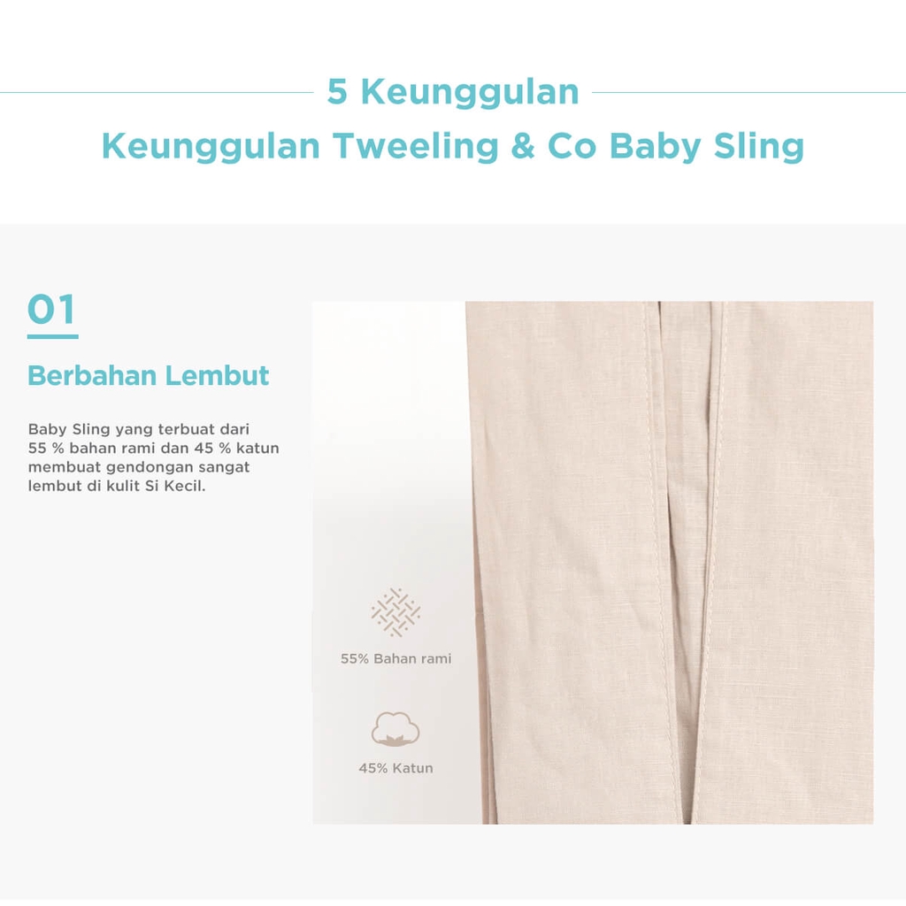 GEND39 GENDONGAN RINGSLING TWEELING &amp; CO BABY SLING CARRIER