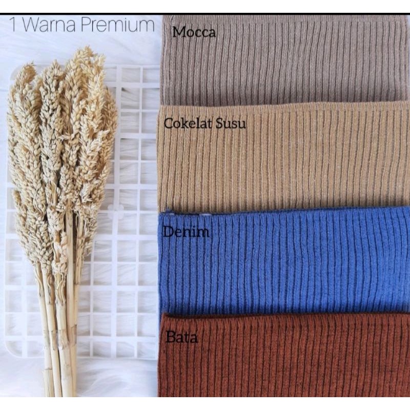 Ciput Rajut Inner Bandana Polos Premium / Ciput Rajut 1 warna permium