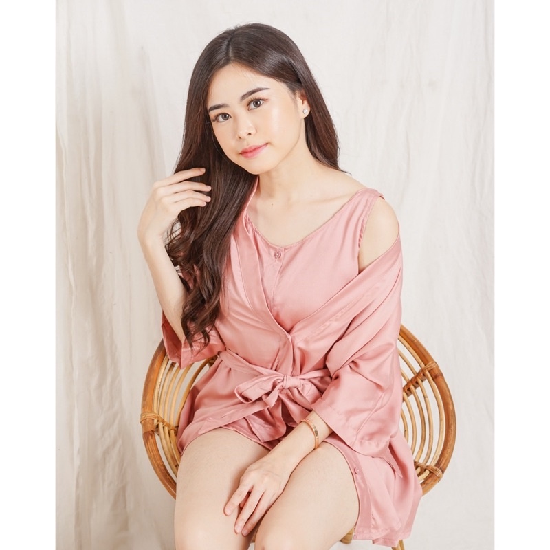 BAJU TIDUR WANITA | SET BAJU TIDUR | KIMONO WANITA | PAKAIAN WANITA | PAJAMAS | PIYAMA | SETELAN BAJ