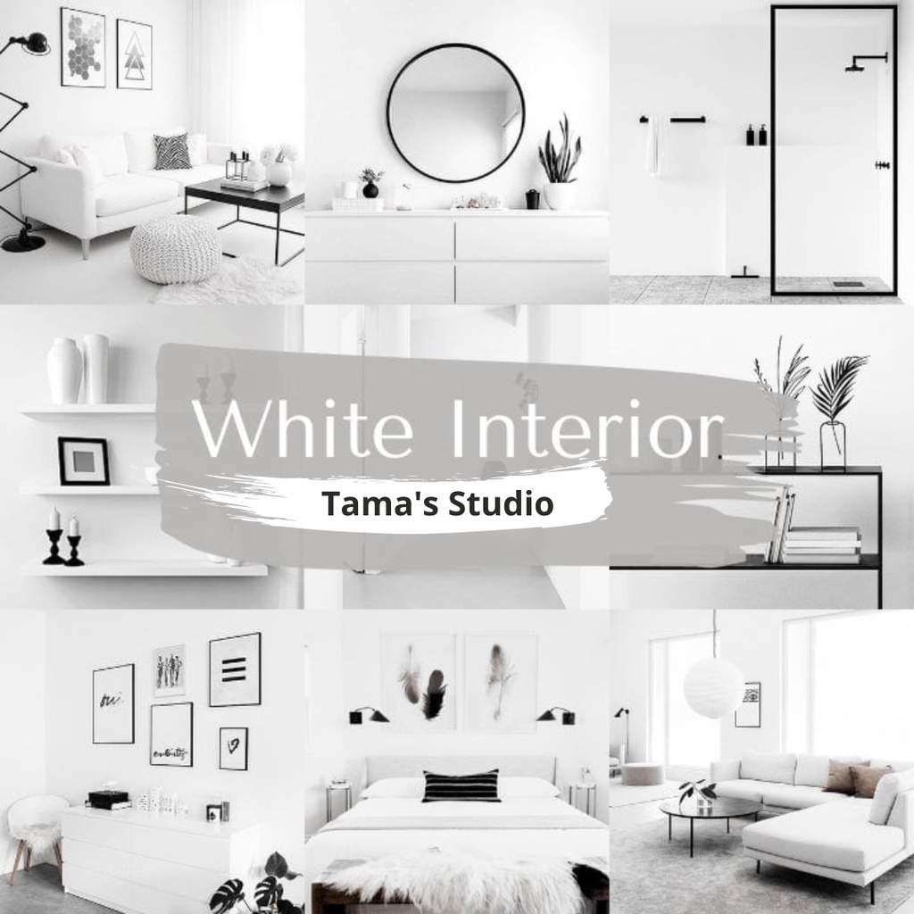 15 Premium Lightroom Preset White Interior IOS/Android and Desktop