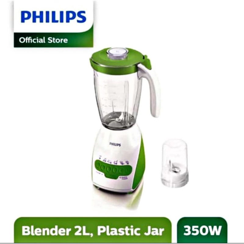 Blender PHILIPS Plastik HR 2115 Blue / Green / Red / Pelumat PHILIPS bahan Plastik 2 Liter