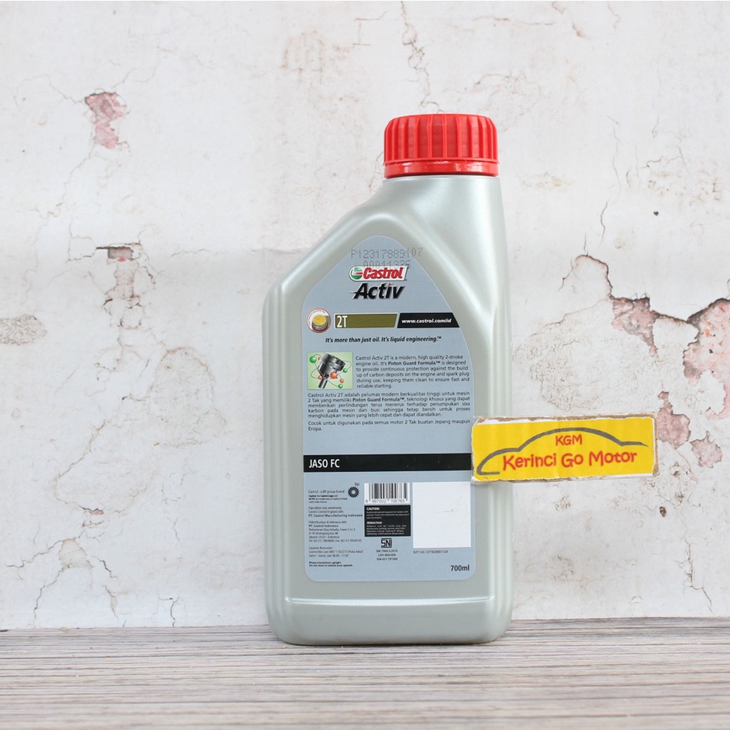 OLI CASTROL ACTIVE 2T 0.7L - OLI MOTOR CASTROL ACTIVE 2T - LOW SMOKE