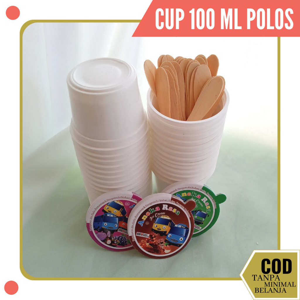 Cup Ice Cream Kertas Usaha Es Krim Cup Rumahan Agen Cup Ice Cream Banyak Motif