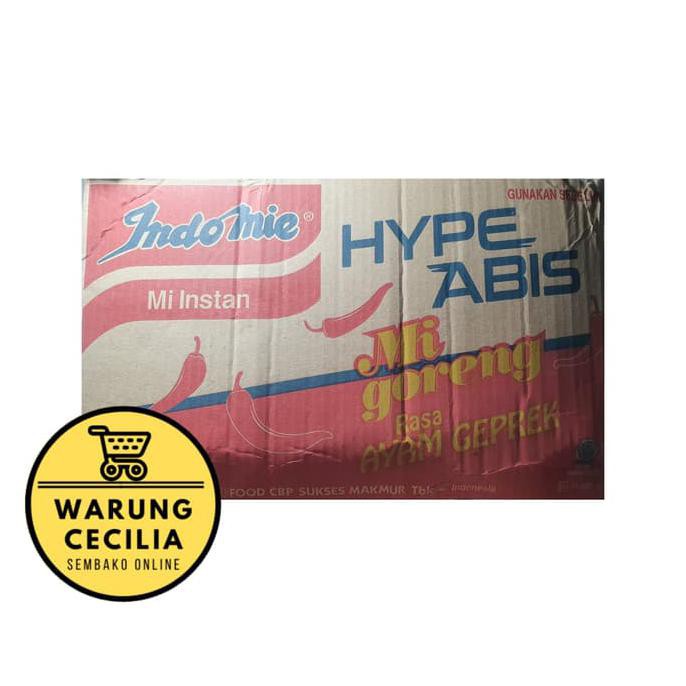 Terlaris# Indomie Goreng Hype Abis Ayam Geprek 1 Dus 40 Pcs - Mie Instan