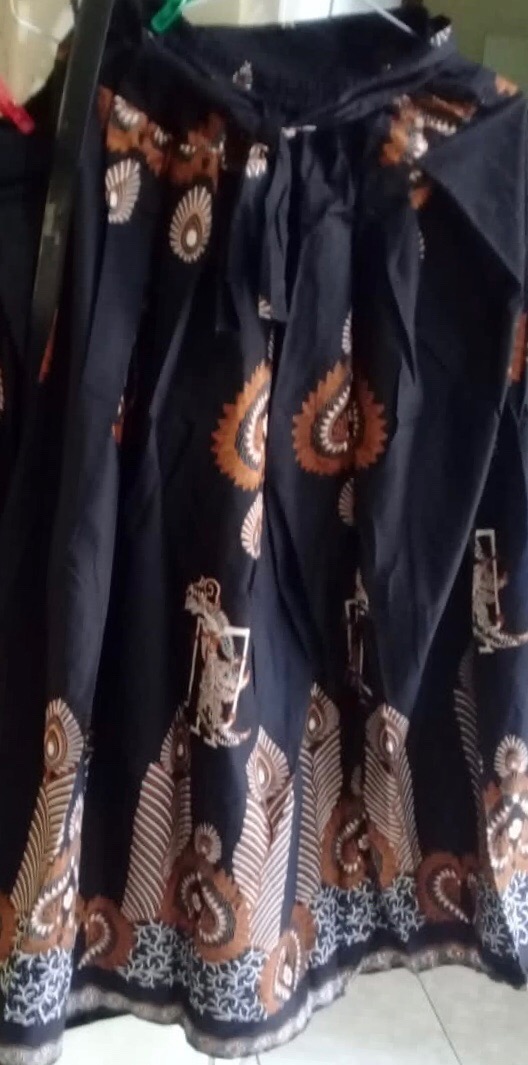 Rok Batik Premium Motif Seling Kombinasi Bawahan Formal Rok Payung Panjang Karet Ori Batik Solo By