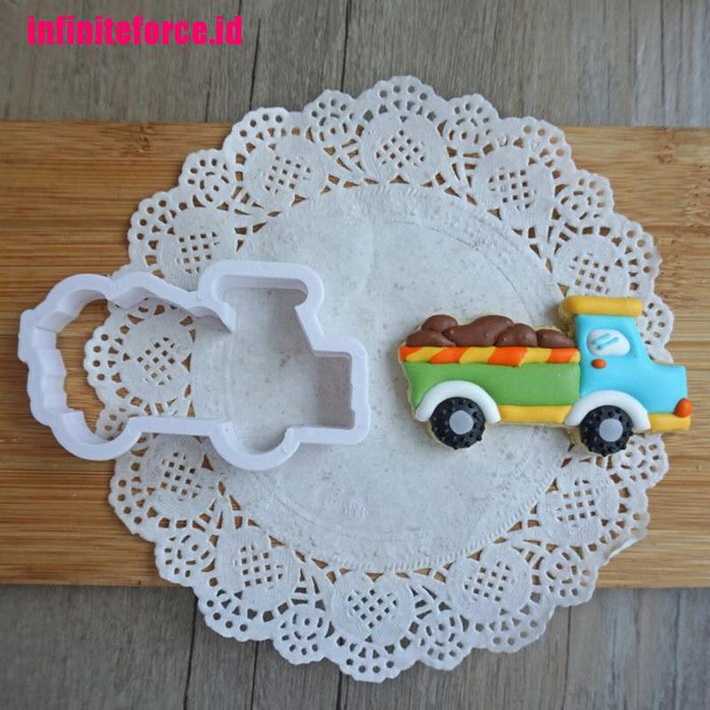 8pcs car truck Cutter Sugarcraft Cake Decorating Cookies Pastry Mould DIY