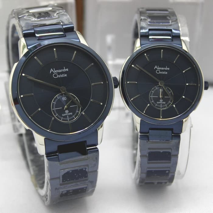 Hot Sale Jam Tangan Couple Pria / Wanita Alexandre Christie Ac 8564 Original Keren