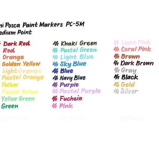 

Muraaaahh.. Uni Posca paint marker PC-5M pastel color/gold/silver
