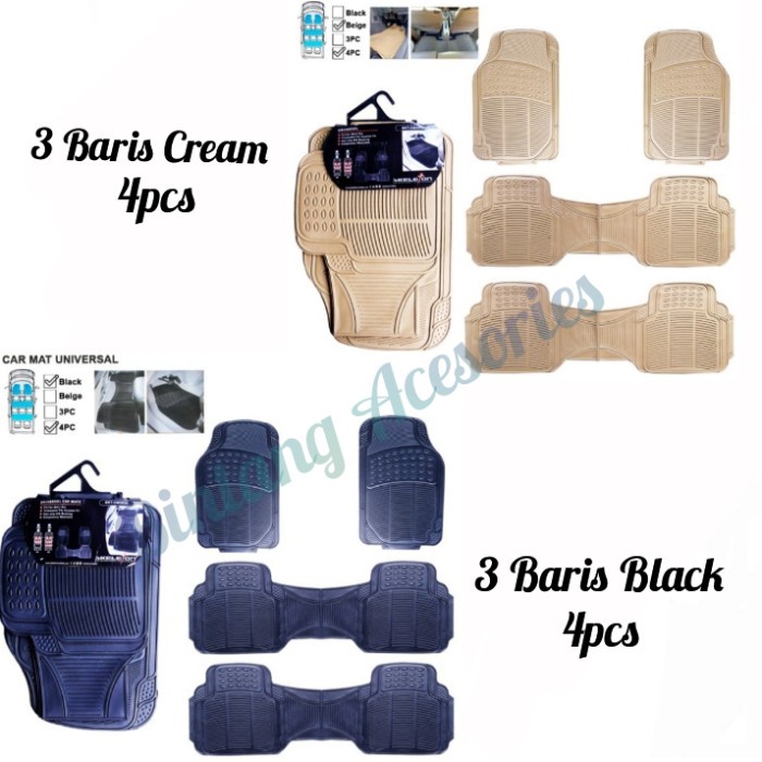 Karpet Mobil CRV TURBO 3 Baris Universal Karpet Karet
