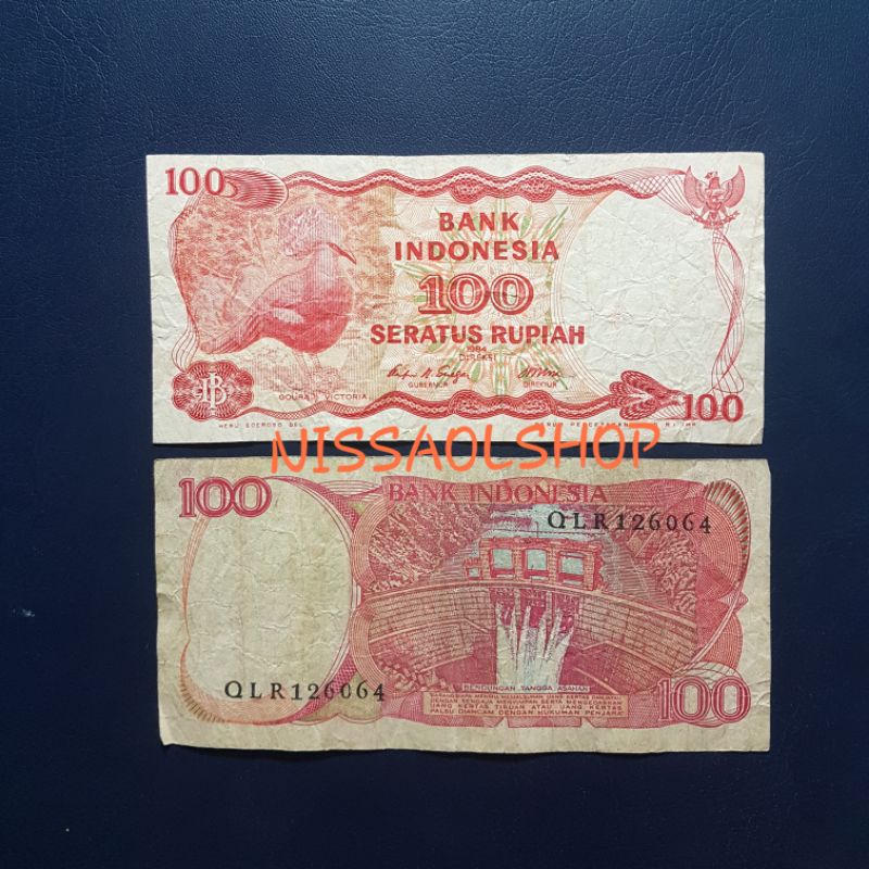 100 RUPIAH BURUNG DARA TH 1984 BEKAS