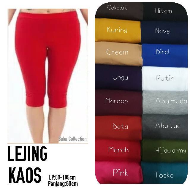 Lejing pendek jumbo spandek rayon(kaos)