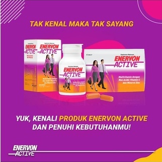 Enervon Active Isi 30 Tablet Multivitamin dan Daya Tahan Tubuh