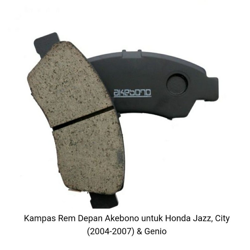 Kampas Rem Depan Akebono untuk Honda Jazz, City (2004-2007) & Genio