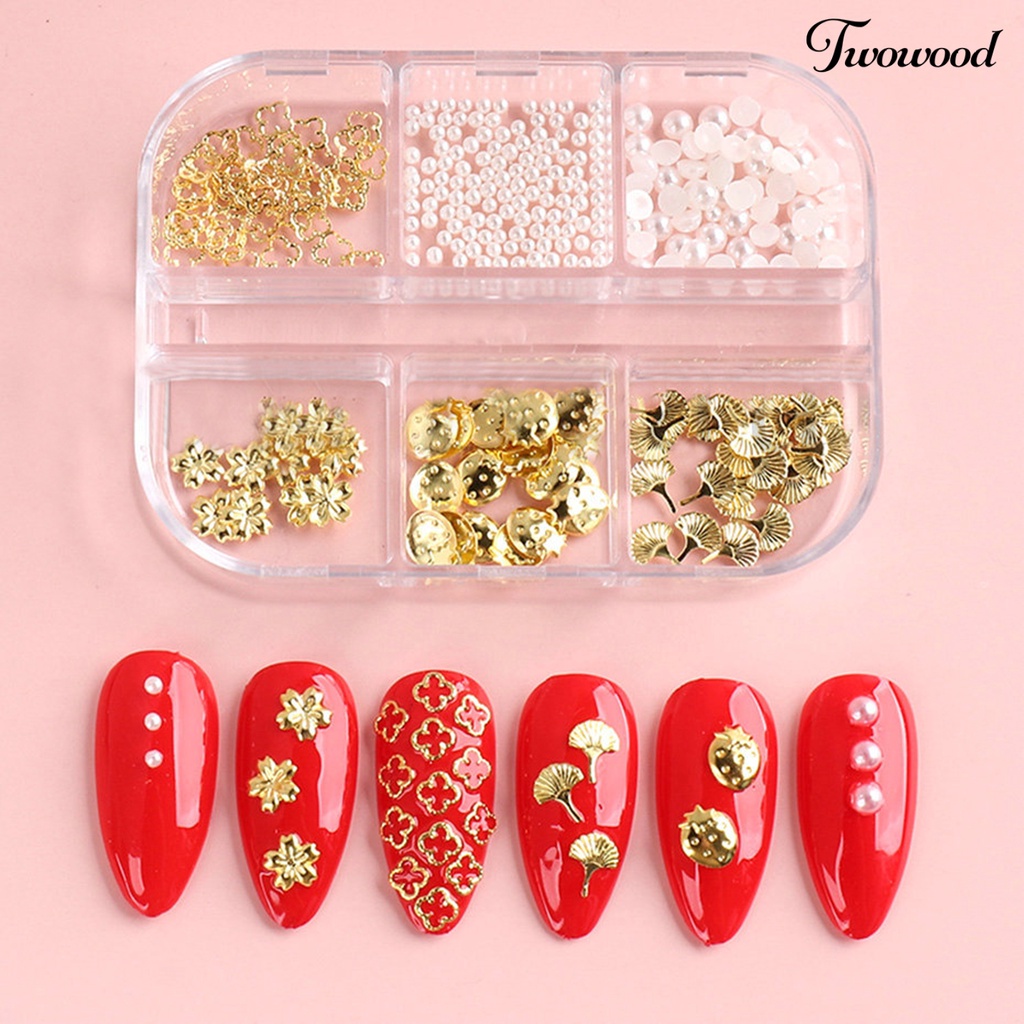 Manik-manik Charms Steel Bentuk Bintang Hollow 3D Untuk Dekorasi Nail Art