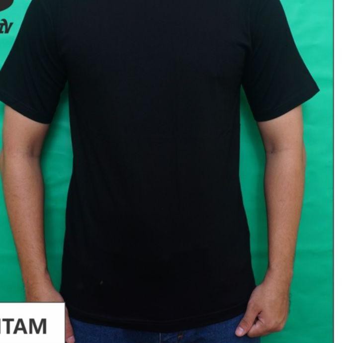 ℗ Kaos Polos - Cotton Combed 24s - HITAM ❃