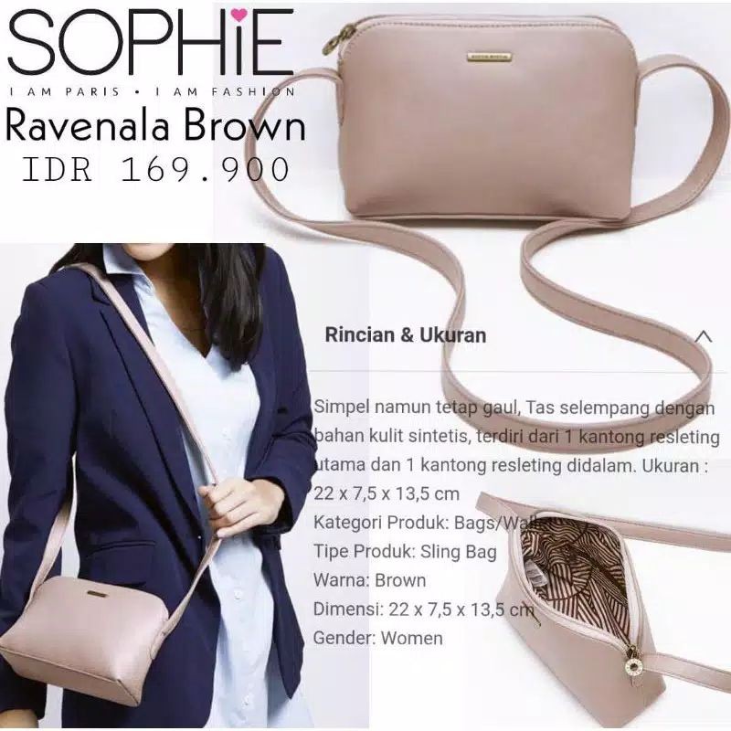 Tas Ravenala Brown Sophie