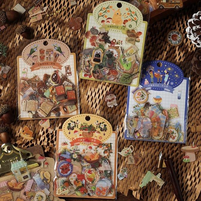 

(BISA COD) 100 PCS STICKER TRANSPARAN MINI LUCU TERPERCAYA Kode 40