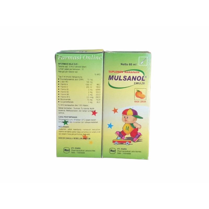 Mulsanol Emulsi Syrup 60 Ml Ifars