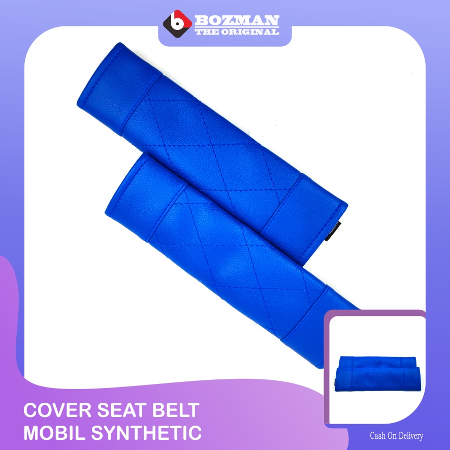 Cover Seat Belt Bahan Kulit Premium (Syntehtic Leather)