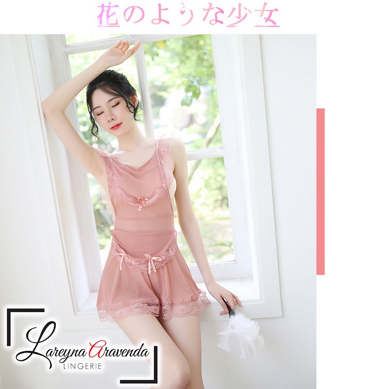 Set Baju Lingerie Sexy &amp; G String Model Maid Kitchen LG107