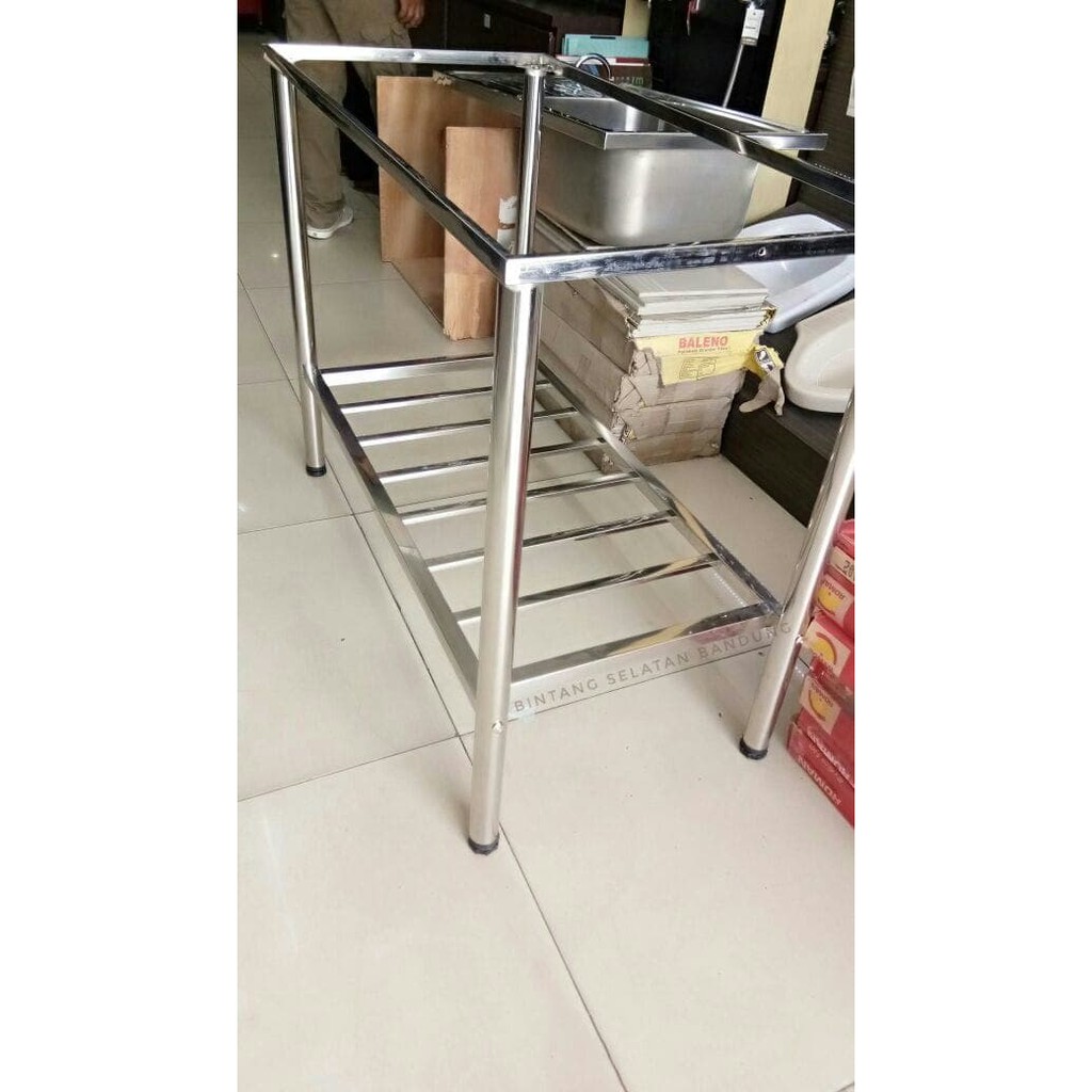 BAK CUCI PIRING / SINK DENGAN KAKI STAINLESS 10050 1000x500x250mm