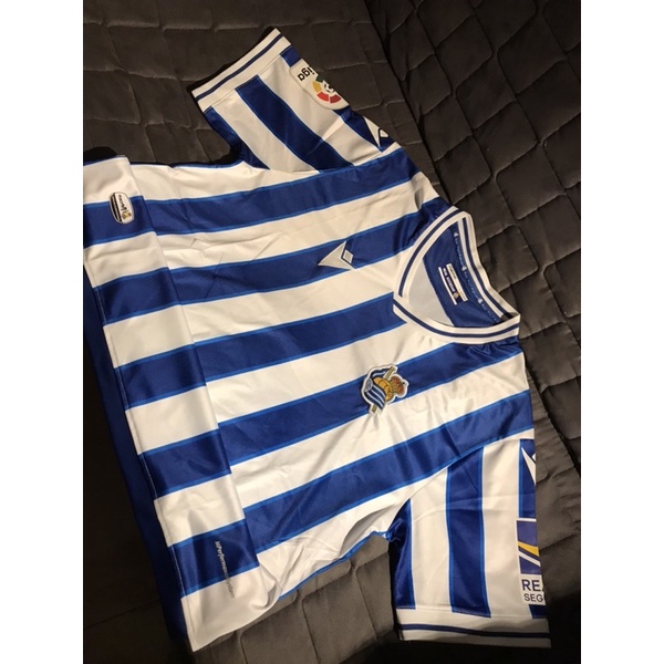 Jersey Baju Bola Futsal Soccer Macron Football Real Sociedad Home Kit 2020/2021 20/21 Langka Limited