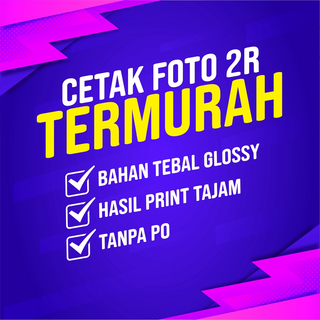 

COD FOTO 2R (6x9cm) TANPA PO