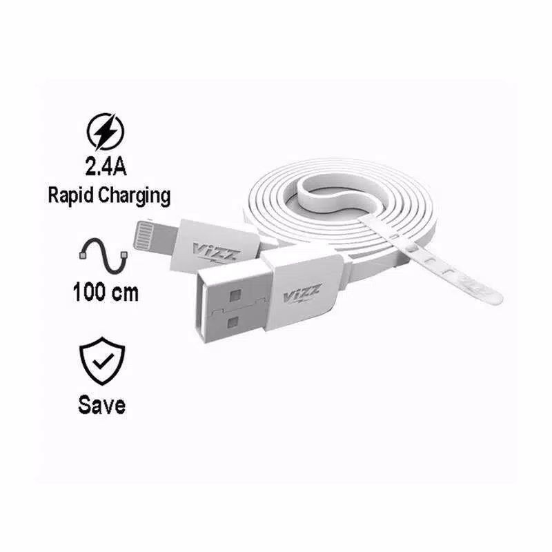 Kabel Data / Cable Data Vizz 100Cm IOS Ligtning 5 6 7 2,4A Flash Charging