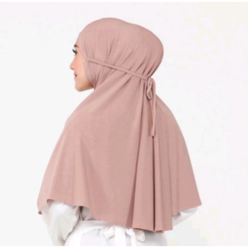 Hijab Bergo Maryam Tali Spandek Jersey