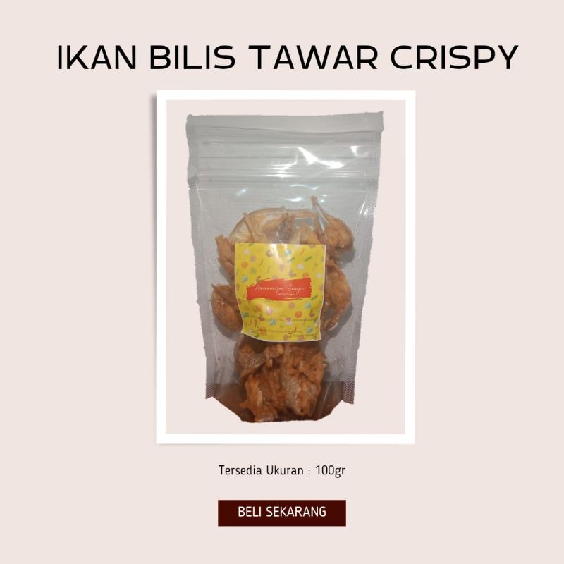 

Termurah dan Terenak!! Ikan Bilis Tawar Crispy 100gr dan 500gr rerencangansangu.id