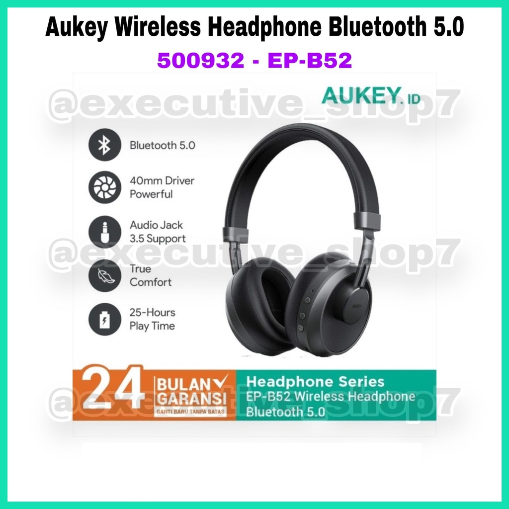 Aukey Wireless Headphone Bluetooth 5.0 - EP-B52 - 500932