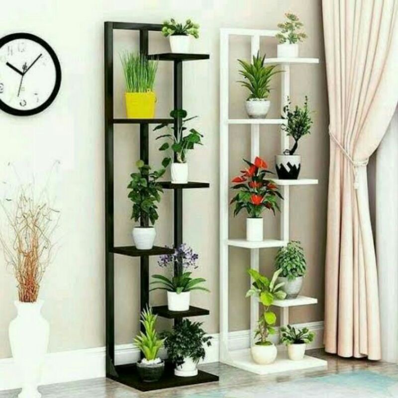 Rak Besi 5 Susun - Rak Dekorasi Rak Bunga - Rak Minimalis Serbaguna