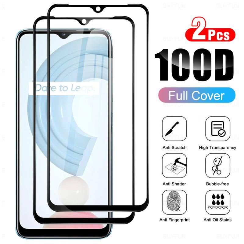 realmi c21 glass 2pcs tempered glasses for realm realme c21 c 21 y c21y c 11 c11 2021 protective glass screen protectors film